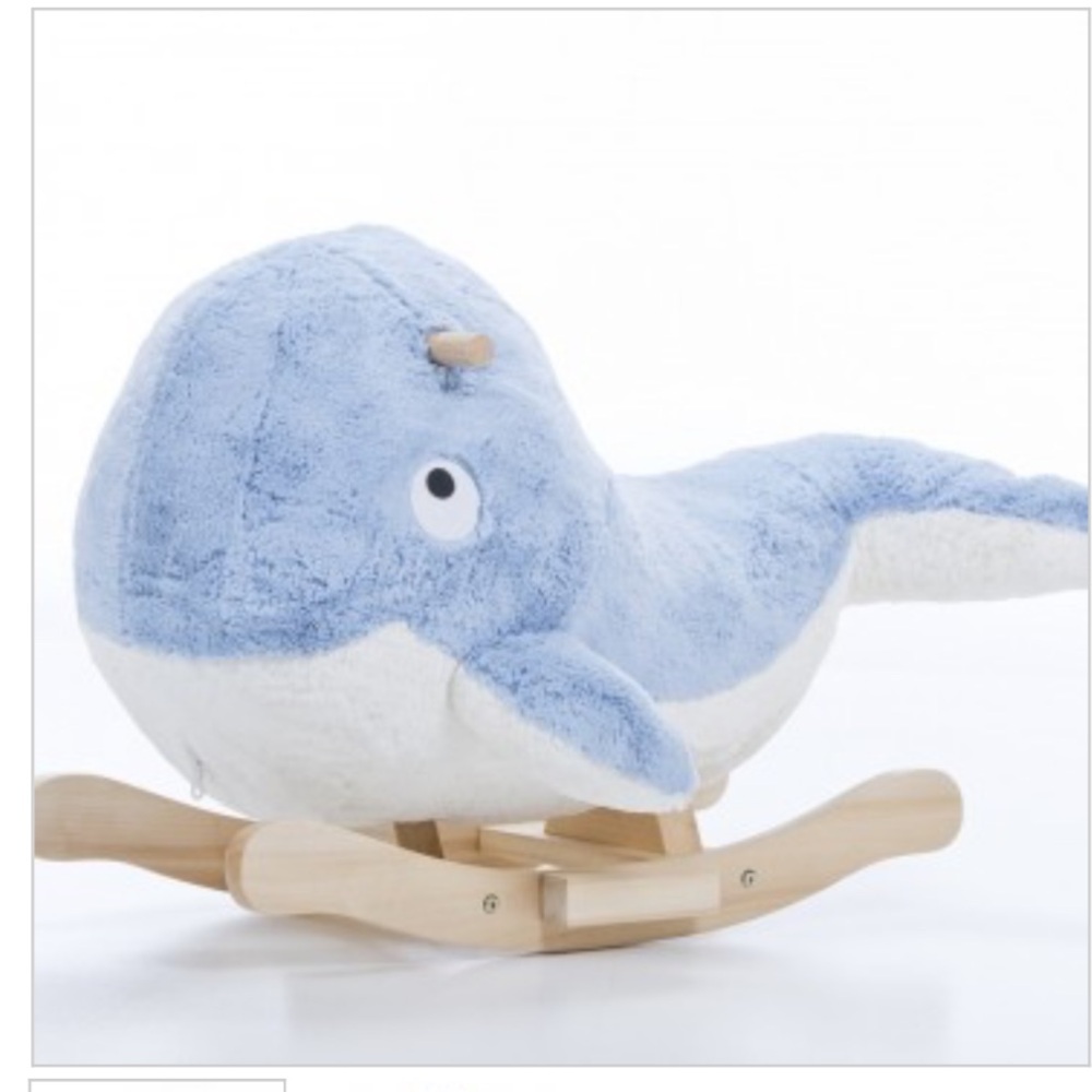 NWT Soft Plush Whale Rocker for Kids